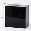 Acrylic Wedding Card Box | Black Acrylic Gift Box with Lock and Key