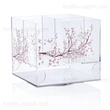 Lucite-Besteck-Caddy – Kirschblüten-Besteck-Organizer