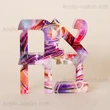 AHAVA Acrylic Sculpture | Judaica Hebrew Love Lucite Block Art Decor