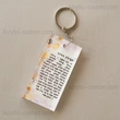 Judaica Tefilat Haderech Key Chain | Acrylic Blessing Keychain for Gifts