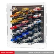 1/64 Diecast Car Display Case with LED | 30-Car Acrylic Cabinet