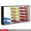 Acrylic Toy Car Display Case - 1/24 Acrylic Diecast Car Display Case with 15 Compartments