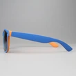 mprinted Two Tone Sunglasses Orange with Blue Frame