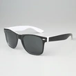Mprinted Two Tone Sunglasses White With Black Frame