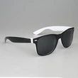 Mprinted Two Tone Sunglasses White With Black Frame