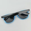 Mprinted Two Tone Sunglasses Sky Blue With Bblack Frame