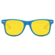 Custom Two Tone White And Sky Blue Printing Sunglasses