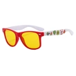 Custom Two Tone White And Red Printing Sunglasses