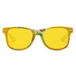 Custom Two Tone Yellow And White Printing Sunglasses