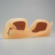 Fleshy Orange Square-framed Sunglasses