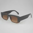 Brown Gradient Small Square Sunglasses