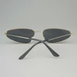 Sunglasses with Triangular Metal Frame