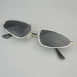 Sunglasses with Triangular Metal Frame