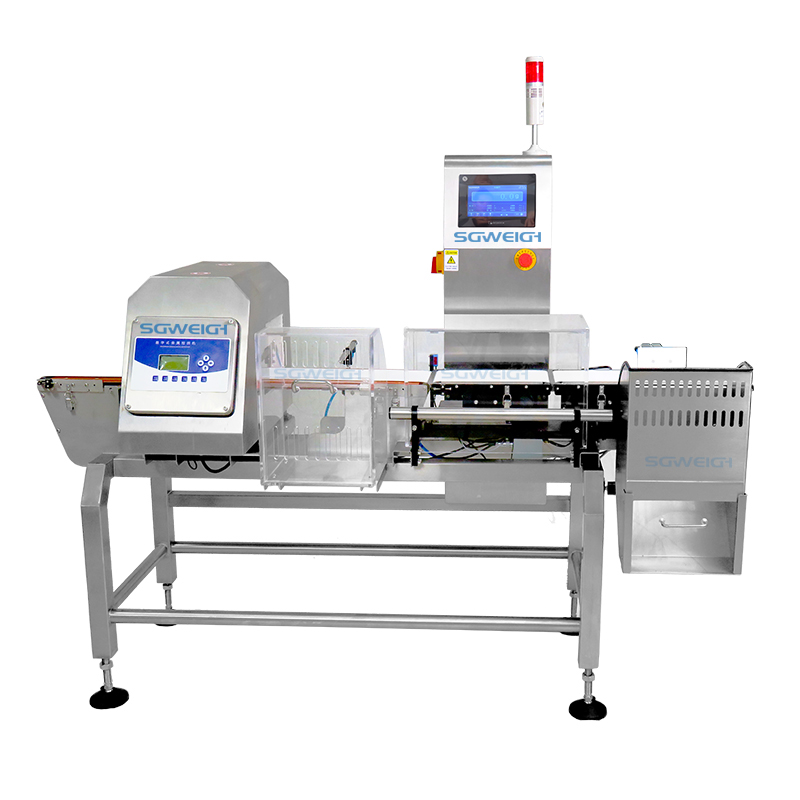 Bottled Pickled Vegetables Checkweigher and Metal Detector Combo