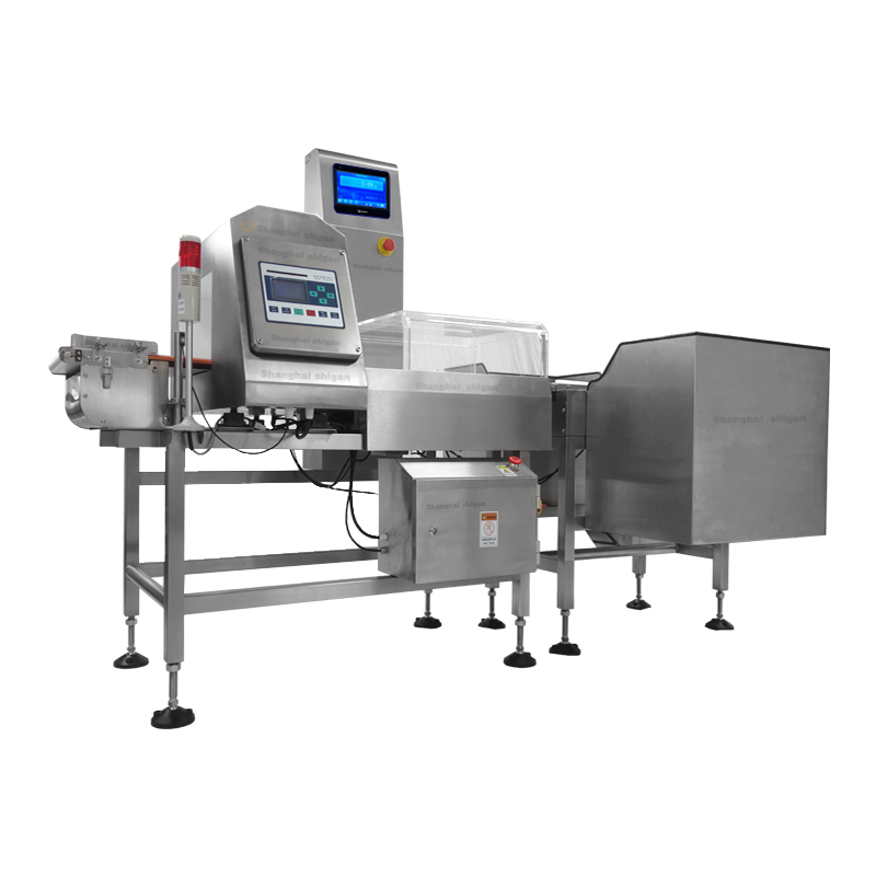 Checkweigher and Metal Detector Combo with Automatic Rejector