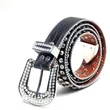 Fashion Crystal PU  Punk Belt