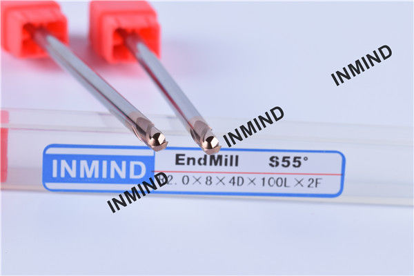 Long end mill , R2*100 ,  SiN , HRC55 , Ball Nose end mill , Extra Long 0