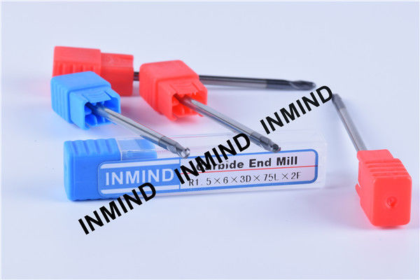 Long Shank Metric Ball Nose End Mill , End Mill Machine High Precsion End Mill Bits 0