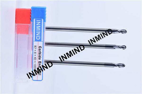 Long Shank , R2*100 ,  AlTiN , HRC50 , Ball Nose end mill , Extra Length 0