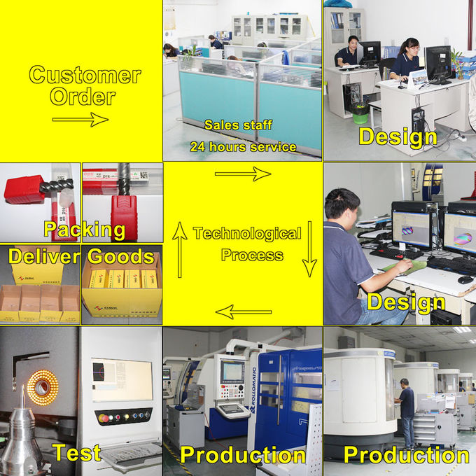 Recubrimiento TISiN SiN, Molino de extremo cuadrado, 4 flautas, 4 mm a 16 mm, herramientas de fresado, hasta HRC55, 0.5UM, TAIWAN Standard 4