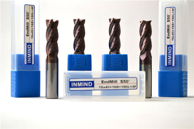 Fresas de extremo de carburo de tungsteno / acero inoxidable, fresa de extremo no estándar de 4 estrías 0