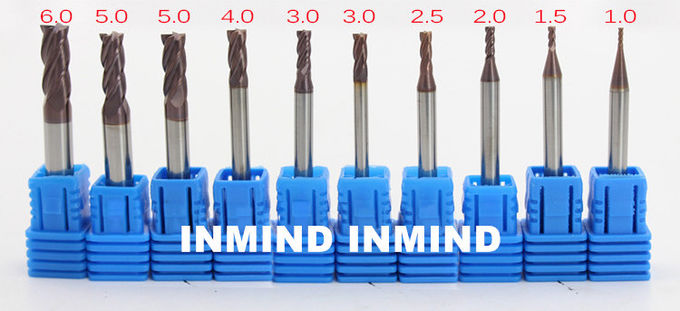 2 * 6 * 4D * 50L * 4F, revestimiento AlTiN, molino de extremo cuadrado, 4 flautas, cortador de fresado, 2 de alta calidad