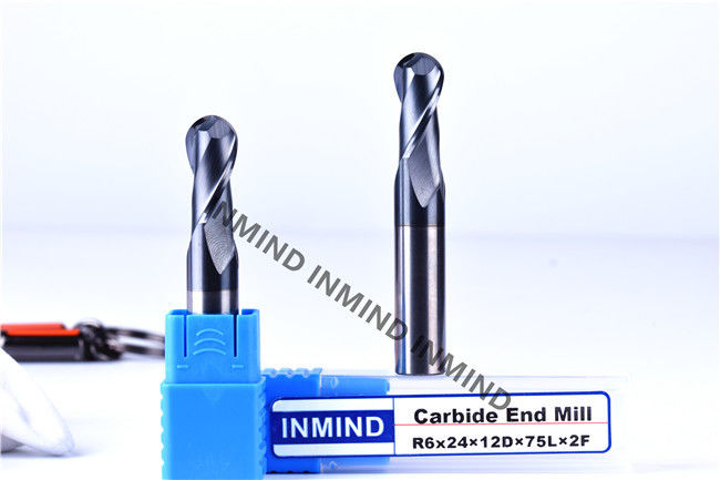 Brocas de carburo sólido de punta esférica, molinos de extremo de alta velocidad para acero / aluminio 1