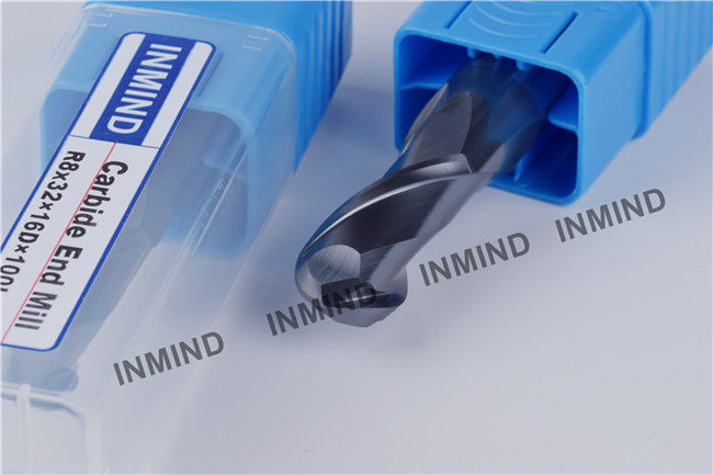 Punta de bola de molino de extremo de 2 flautas / 4 flautas para el servicio de afilado de molino de extremo 1