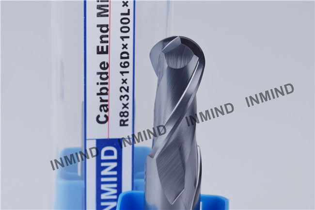 Punta de bola de molino de extremo de 2 flautas / 4 flautas para el servicio de afilado de molino de extremo 2