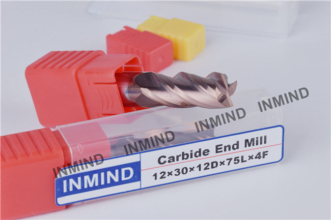 Square End Mill , 12mm AOL100mm 4 Flute , HRC55  TiSiN TiAlN Coating , Milling Cutters , Standard Length 1