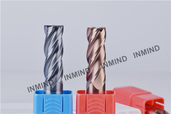 Fraise en bout en carbure, 18-14mm 4 flûtes, revêtement TiSiN, jusqu'à HRC55, fraise en carbure 1