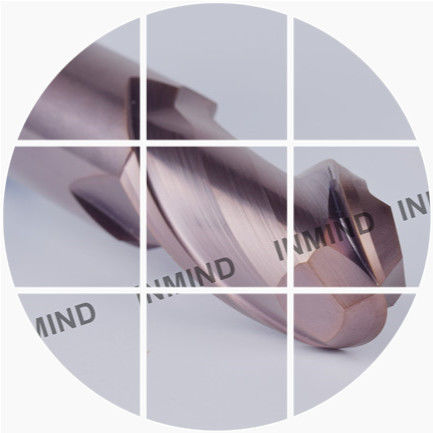 Type fraise en bout de nez de boule de longue tige HRC55 avec le revêtement de SiN, tolérance H6 1