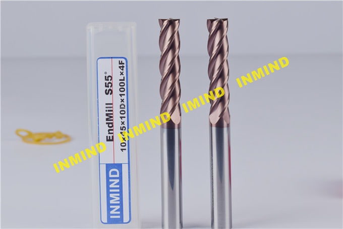 Cnc Machine Square CNC End Mill 0.5 - 0.6 Um Ultra Fine Grain Size 0