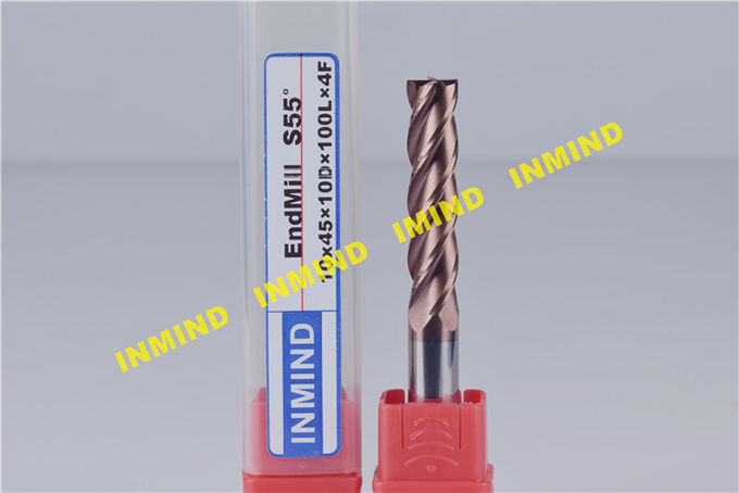 Cnc Machine Square CNC End Mill 0.5 - 0.6 Um Ultra Fine Grain Size 1