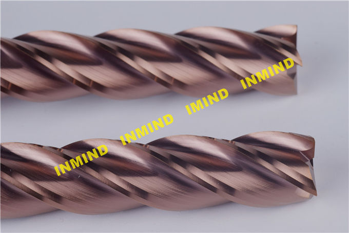 Molino de extremo CNC revestido con TiAlN para molinos de extremo de fresadora, 75 mm - 150 mm de longitud 1