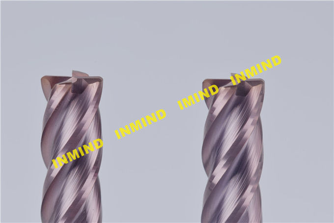 Corner Radius end mill  8*R1.0  upto HRC65 2 Flute 4 Flute  high hardness end mill cutter  SiN Coating 1