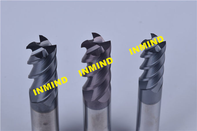 Brocas de enrutador CNC HRC65 de 14 mm / 16 mm / 18 mm, fresa de extremo de ángulo de hélice de 45 ° 1