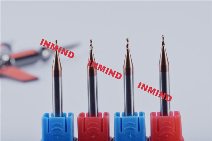 Ball Nose Solid Carbide End Mills 0.5 - 0.6 um Ultra Fine Grain Size 0