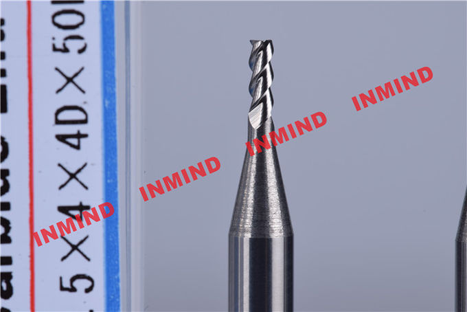 Fraise en bout de cannelure du diamètre 3 de 1,5 millimètres pour l'aluminium, longueur lumineuse de coupe de la surface 4 millimètres 0