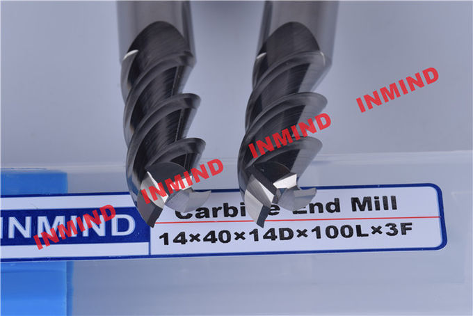0.8um Grain Size Aluminum Cutting Tools , 3 Flute Carbide Milling Drill Bit 2