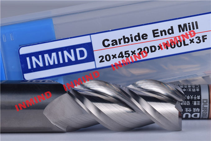 0.8um Grain Size Aluminum Cutting Tools , 3 Flute Carbide Milling Drill Bit 0