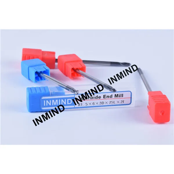 Long Shank Metric Ball Nose End Mill , End Mill Machine High Precsion End Mill Bits
