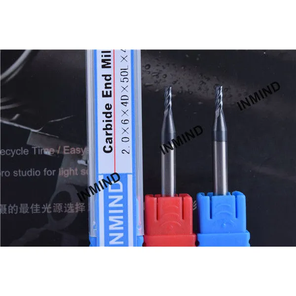 2 * 6 * 4d * 50l * 4f, revestimiento altin, molino de extremo cuadrado, 4 flautas, fresa, alta calidad