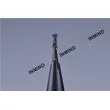 Molino de extremo de 2 flautas de 2,5 mm, revestimiento altin hrc50, molino de extremo cuadrado, tamaño de grano 0.8um, herramientas de corte cnc