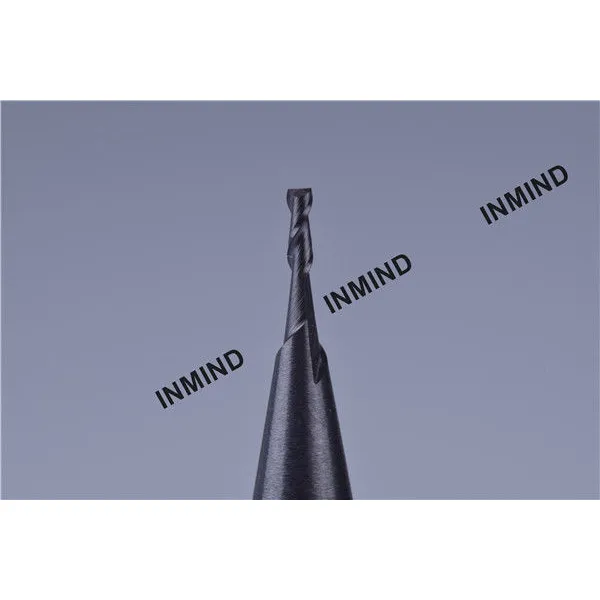 Molino de extremo de 2 flautas de 2,5 mm, revestimiento altin hrc50, molino de extremo cuadrado, tamaño de grano 0.8um, herramientas de corte cnc