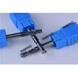 Molino de extremo de 2 flautas de 2,5 mm, revestimiento altin hrc50, molino de extremo cuadrado, tamaño de grano 0.8um, herramientas de corte cnc