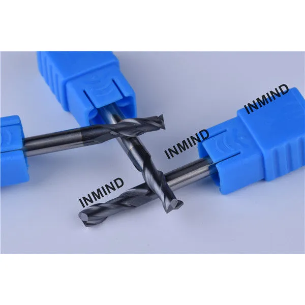 Molino de extremo de 2 flautas de 2,5 mm, revestimiento altin hrc50, molino de extremo cuadrado, tamaño de grano 0.8um, herramientas de corte cnc