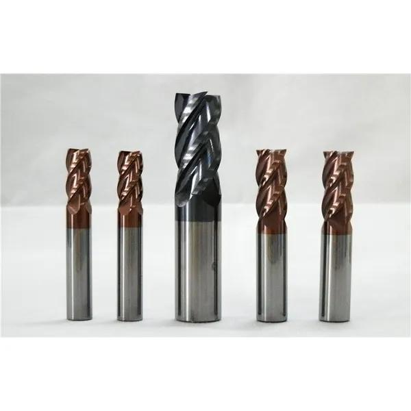 Fresas de acero inoxidable / carburo de tungsteno, fresa de 4 flautas no estándar