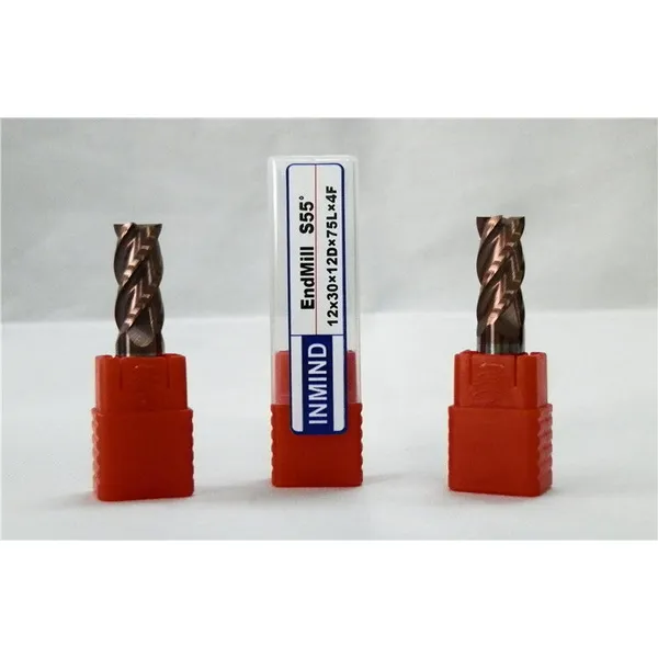 Customized Carbide End Mill / CNC Milling Cutting Tool Diameter 8mm