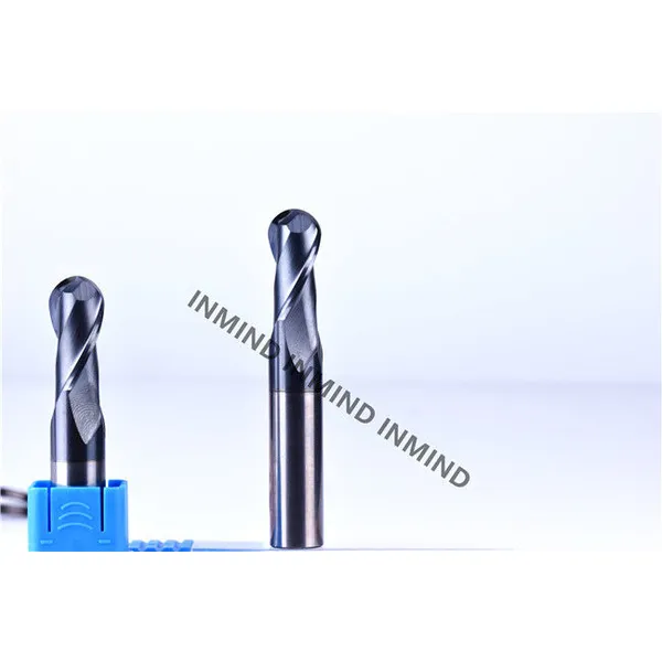 Brocas de carburo sólido de punta esférica, molinos de extremo de alta velocidad para acero / aluminio
